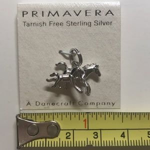 Horse & Colt Sterling Silver Necklace Pendant